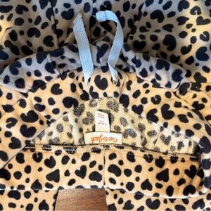 Cozy Fleece Leopard Print Hoodie